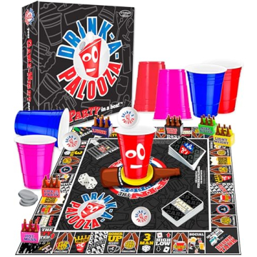DRINK-A-PALOOZA Drinking Games for Adults - Competitive Board Game for Parties, 21st Birthdays, and ...