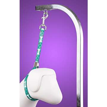 Country Brook Petz Dog & Pet 5/8 Inch Grooming Loop with Spring Loaded Clip - 18 Unique Designs for ...