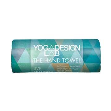 Yoga Design Lab Hand Towel | Eco-Friendly Quick Dry Fitness Towel - Perfect for Hot Yoga & Sports