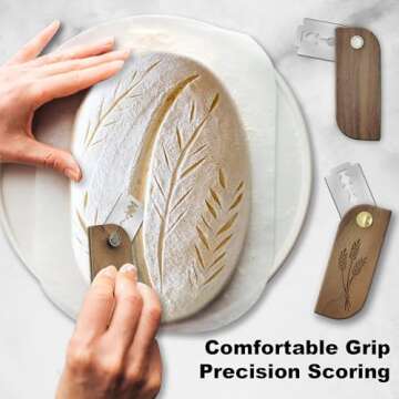 Magnetic Bread Lame Sourdough Scoring Tool Easy Scoring Knife for Bread Baking Scorer Cutter for Hom...