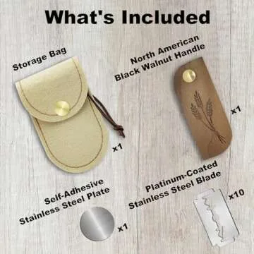 Magnetic Bread Lame Sourdough Scoring Tool Easy Scoring Knife for Bread Baking Scorer Cutter for Homemade Slashing with 10 Razor Blades - Storage Bag Included - Ergonomic Handle - Black Walnut