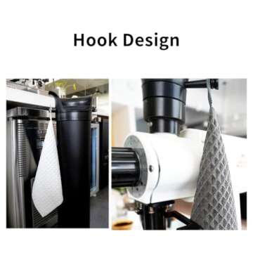 watchget Barista Microfiber Cloths - 4 Pack (12"x12") Professional Cleaning Towels for Espresso Machines, Steam Wands & Countertops Essential Coffee Bar Accessories