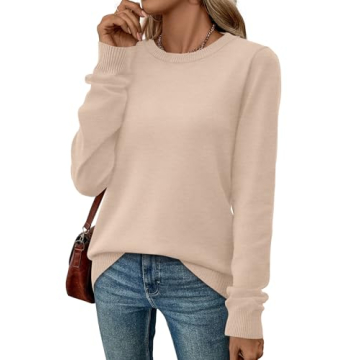 Stylish WIHOLL Women's Long Sleeve Sweater for Fall 2025