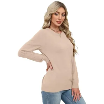 Stylish WIHOLL Women's Long Sleeve Sweater for Fall 2025
