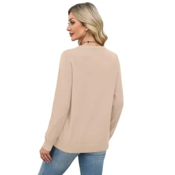 Stylish WIHOLL Women's Long Sleeve Sweater for Fall 2025