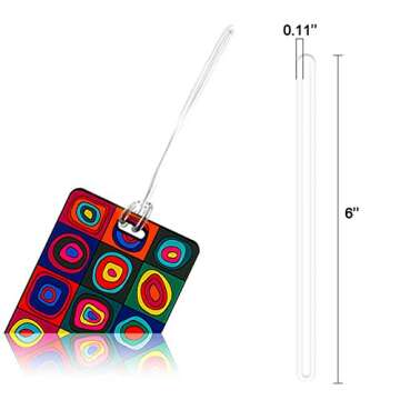 Inovat 100 Pack Clear Luggage Loop Straps for Travel