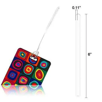 Inovat 100 Pack Clear Luggage Loop Straps for Travel