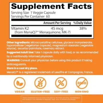 Doctor's Best Natural Vitamin K2 MK-7 for Bone Health