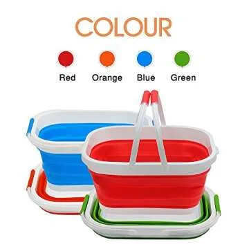 Gaorui Collapsible Laundry Basket Foldable Pop Up Storage Container Organizer Portable Washing Tub for Toys Fruits Vegetables Orange