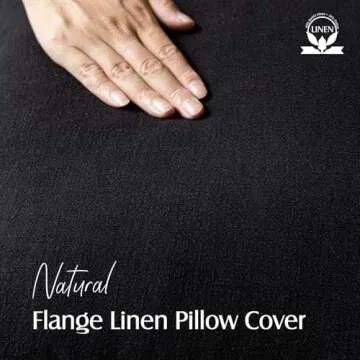 Foindtower Pack of 2, Decorative Linen Soild Throw Pillow Covers Soft Accent Cushion Case Boho Farmh...