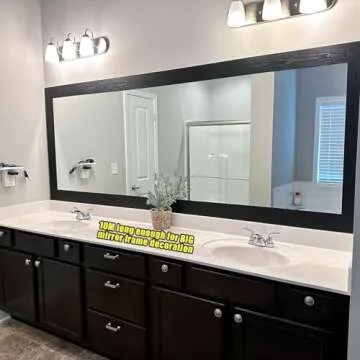 10M Black Wood Grain Removable PVC Waterproof Border Wall Decor Removable Self Adhesive Kitchen Bathroom Tiles Sticker Wallpaper 4.2x390