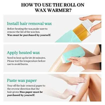 Roll-On Wax Warmer for Effortless Hair Removal at Home
