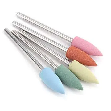 Silicone Rubber Nail Drill Bits Set for Nail Care