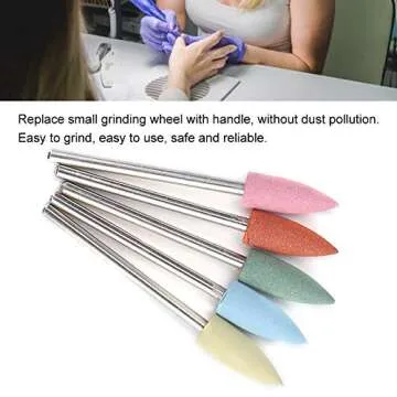 Silicone Rubber Nail Drill Bits Set for Nail Care