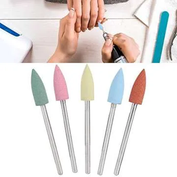 Silicone Rubber Nail Drill Bits Set for Nail Care