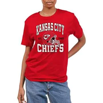 Junk Food Clothing x NFL - Kansas City Chiefs - Team Helmet - Unisex Adult Short Sleeve Fan T-Shirt ...