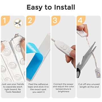 Consciot LED Vanity Lights - Adjustable & Dimmable