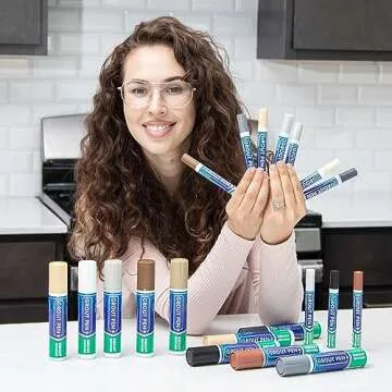 Grout Pen Black Tile Paint Marker: Waterproof Grout Paint, Tile Grout Colorant and Sealer Pen - Black, Narrow 5mm Tip (7mL)