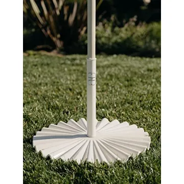 55lb Clamshell Umbrella Base Outdoor Patio Essential Antique White