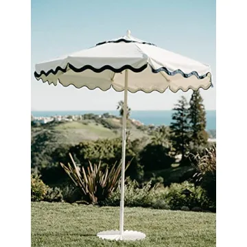 55lb Clamshell Umbrella Base Outdoor Patio Essential Antique White