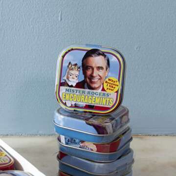 The Unemployed Philosophers Guild Mister Rogers' EncourageMints Breath Mints, 1 Tin, Net Wt .4oz (12g)