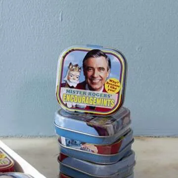 The Unemployed Philosophers Guild Mister Rogers' EncourageMints Breath Mints, 1 Tin, Net Wt .4oz (12g)
