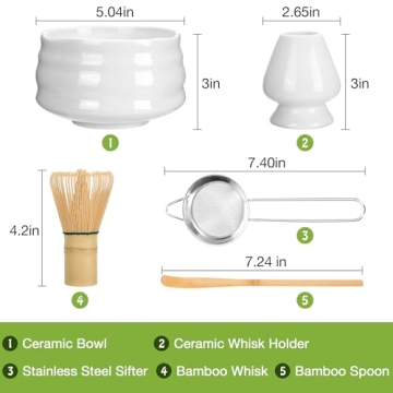 Marce Matcha Whisk Set with Bowl and Accessories