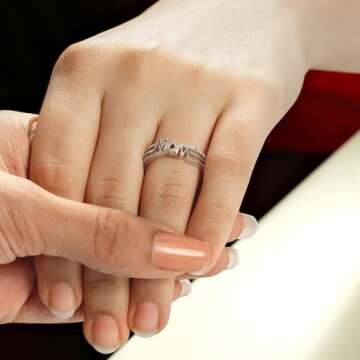 Cali Trove Mothers Day Birthday Gifts For Mom | 1/10ct Diamond Mother Ring for Women in Yellow Gold | Choose from 10k Yellow Gold Rings for Mom &14kt Gold Vermeil Silver Rings | Jewelry Gift for mom