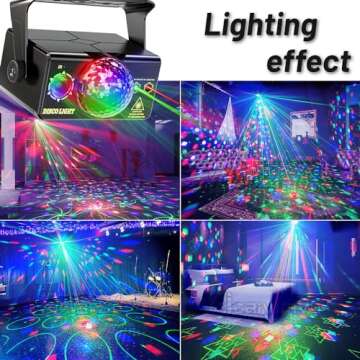 Upgraded 3 in 1 Disco Light – RGB Party Lights for Birthdays, Weddings & More