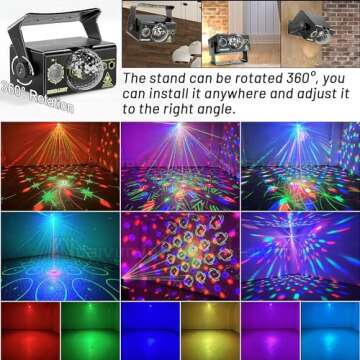 Upgraded RGB 3 in 1 Disco Light for Party Fun