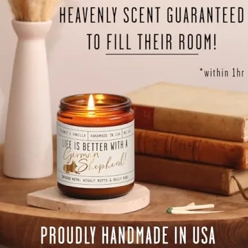 German Shepherd Gifts for Women - Candle with Essential Oils