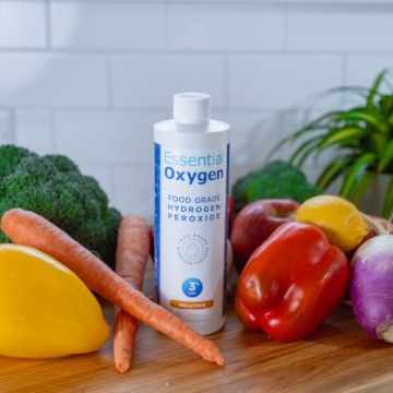 Essential Oxygen Food Grade Hydrogen Peroxide Natural Cleaner 16 Ounce
