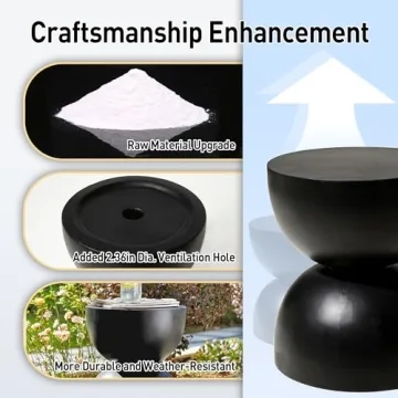 Stylish Glitzhome Garden Stool for Indoor and Outdoor