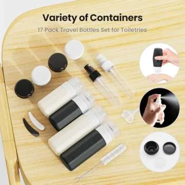 Ruinovate Travel Bottles Set | Leak-Proof Toiletry Convenience