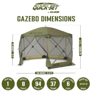 Clam Quick-Set Escape Shelter - Easy Pop-Up Screen Tent