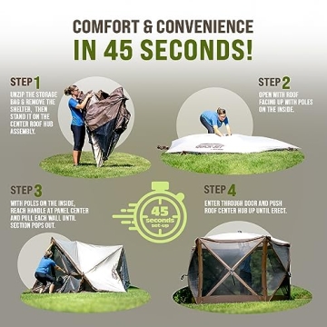 Clam Quick-Set Escape Shelter - Easy Pop-Up Screen Tent