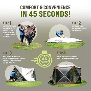 Clam Quick-Set Escape Shelter - Easy Pop-Up Screen Tent