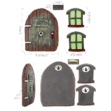 Enchanting Fairy Garden Door and Windows Set