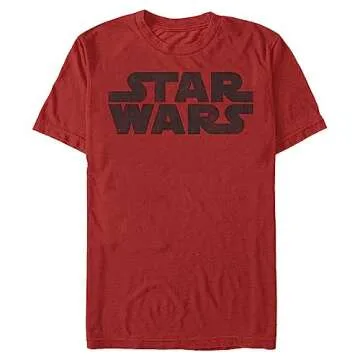 Star Wars Young Men's Simplest Logo T-Shirt, Red, X-Large