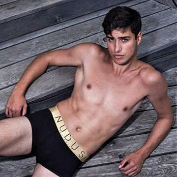 NUDUS Men’s Trunk Underwear With Pouch - Multicolor Pack Of 4 Box - Sexy