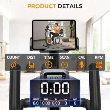 Recumbent Exercise Bike for Home Fitness 400LB Capacity