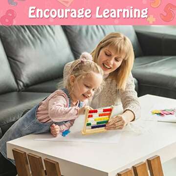 Sealive Wooden Abacus for Kids - Fun Math Learning Toy