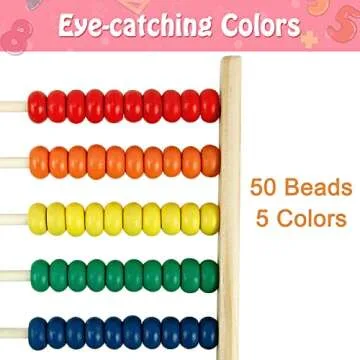 Sealive Wooden Abacus for Kids - Fun Math Learning Toy