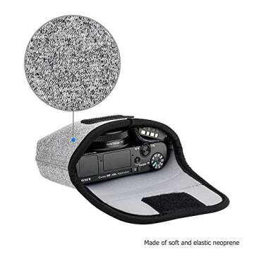 JJC Compact Camera Case Travel Pouch Sleeve for Sony ZV-1 II ZV1II ZV1F ZV-1F ZV1 RX100 VII VI VA Canon G7X G5X G9X SX740 Olympus TG-7 TG-6 TG-5 TG-4 Fujifilm XP130 XP140 XP90 Ricoh GR III II & More