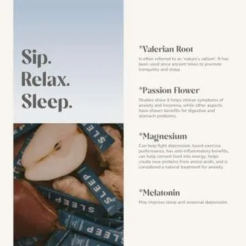 Rookie Wellness Sleep - Natural Sleep Aid with 180 mg of Magnesium Bisglycinate, 1 mg Melatonin, Valerian Root, & Passion Flower to Promote Tranquility & Sleep (30 Pack, Ginger Pear)