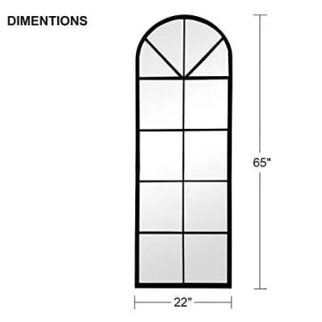 ZMYCZ Full Length Arched Mirror - Stylish Home Decor