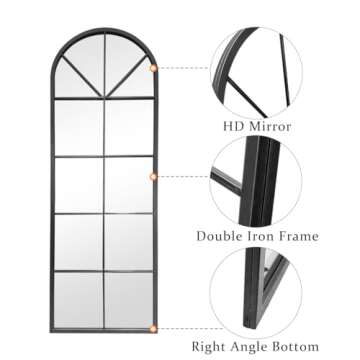 ZMYCZ Full Length Arched Mirror - Stylish Home Decor