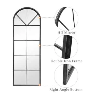 ZMYCZ Full Length Arched Mirror - Stylish Home Decor