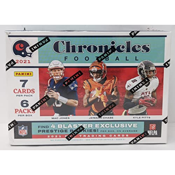 2021 Panini Chronicles NFL Football Blaster Box (42 Cards Total) 4 Prestige Rookies + 8 Exclusive Pi...
