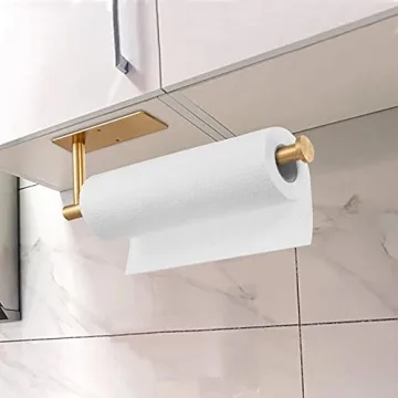 Stylish Gold Paper Towel Holder for Kitchen Spaces